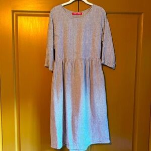 Pyne & Smith No. 19 Cosette Stripe Dress — Size Medium — EUC — HARD TO FIND